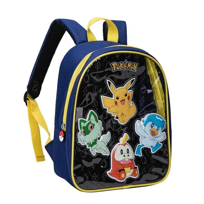 Sac à dos - Pokémon - Pikachu - Qualité premium - Multicolore - 33 cm de hauteur-0