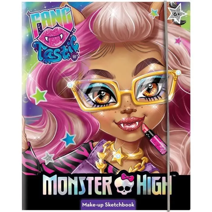 Sketchbook maquillage - LISCIANI - Monster High - Fangtastic Make-up - Trousse incluse - Miroir intégré-0