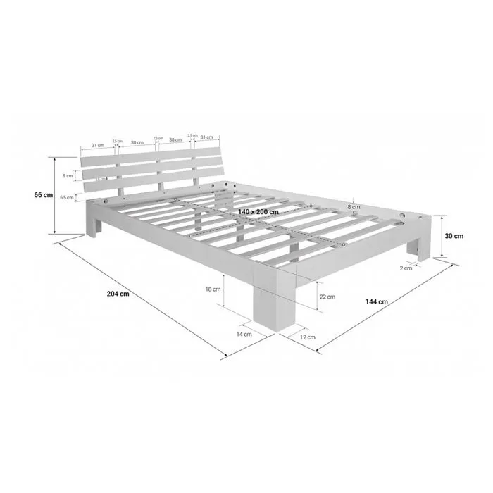 Futon lit double 140x200 lit-1