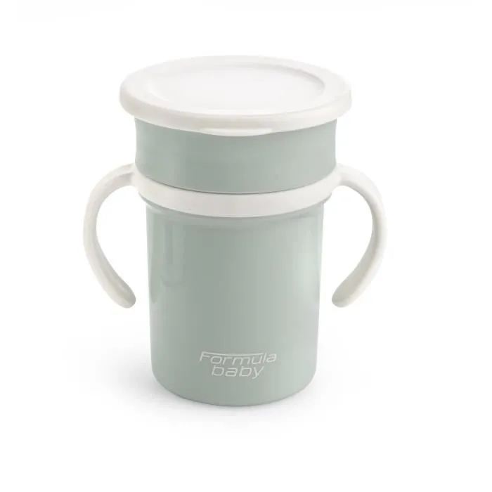 Tasse 360° anti-fuites FORMULA BABY vert 200 ml-0