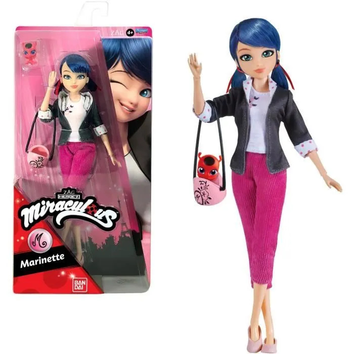 Miraculous Ladybug - Poupée mannequin 26 cm Marinette - BANDAI-0