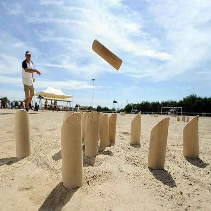 Jeu de Kubb en Hêtre - XMTECH - Compétition - Jeux de lancer en plein air-3