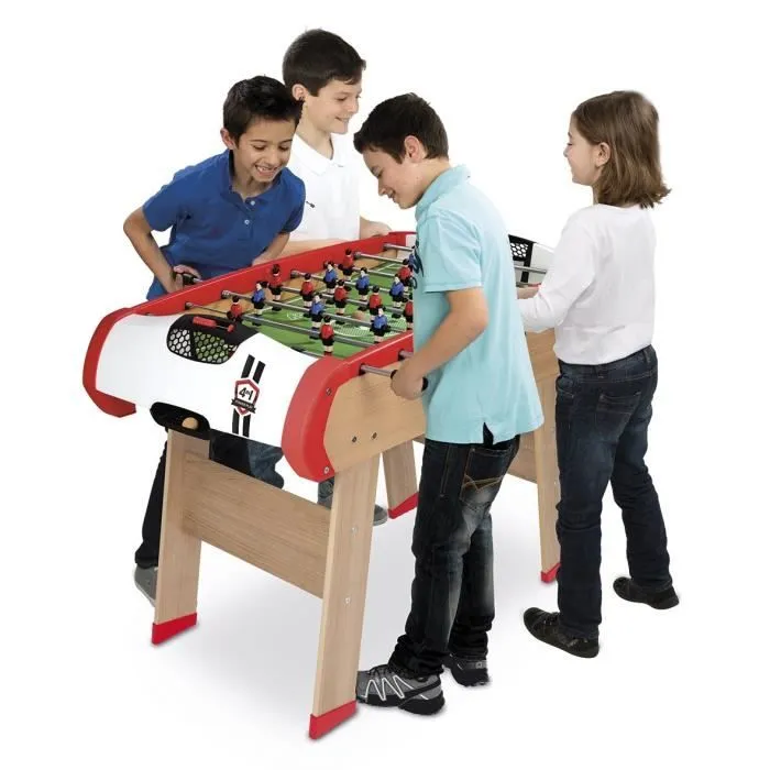 Smoby - Babyfoot Powerplay 4 en 1 - Babyfoot, billard, palet et ping pong - 120x90x86 - Dès 8ans-3