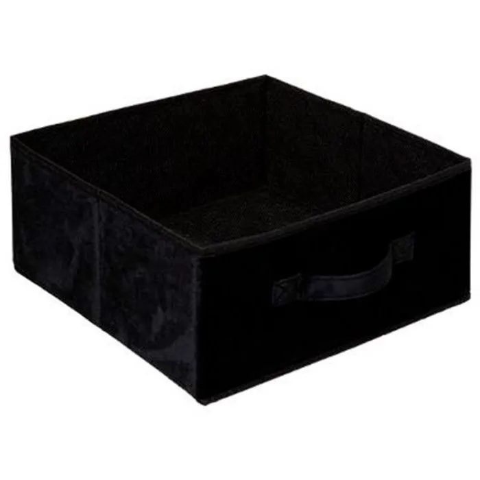 Boîte de Rangement Velours "Mix N Modul" 31x31cm Noir-2