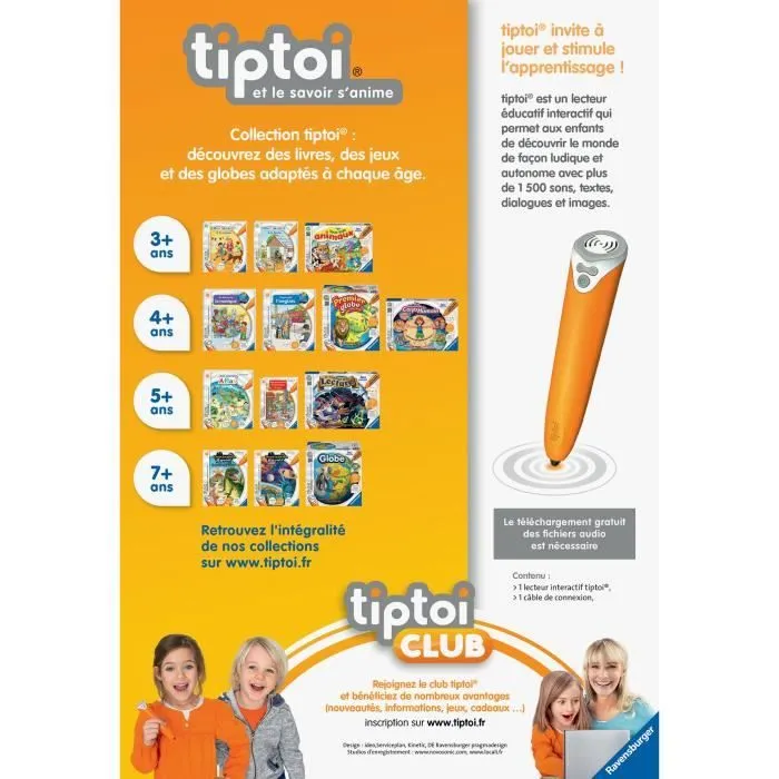 Lecteur interactif tiptoi® Ravensburger - Jeu éducatif sans écran pour enfant dès 3 ans-1