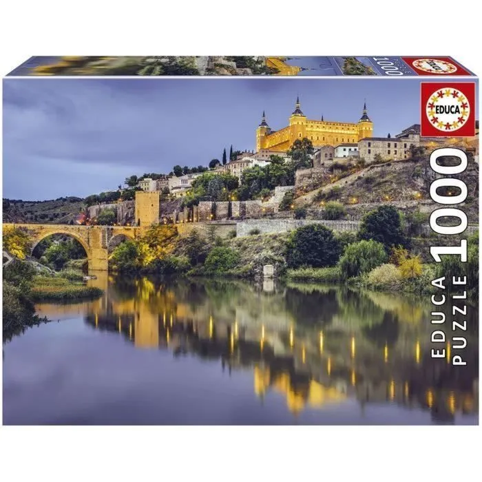 Puzzle TOLÈDE - 1000 pièces - Marque Educa - Architecture et monument - Dimensions 68 x 48 cm-0