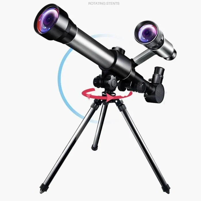 télescope astronomique pour enfant,télescope astronomique avec trépied  paysager portable Pour aux débutants et aux enfants 4-12 ans-3