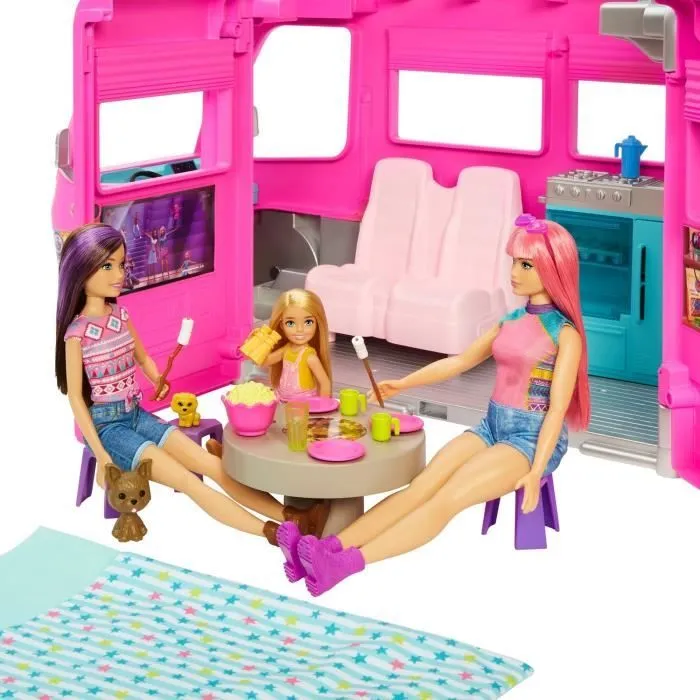 Barbie®-Camping-Car Transformable de 76 cm HCD46-6