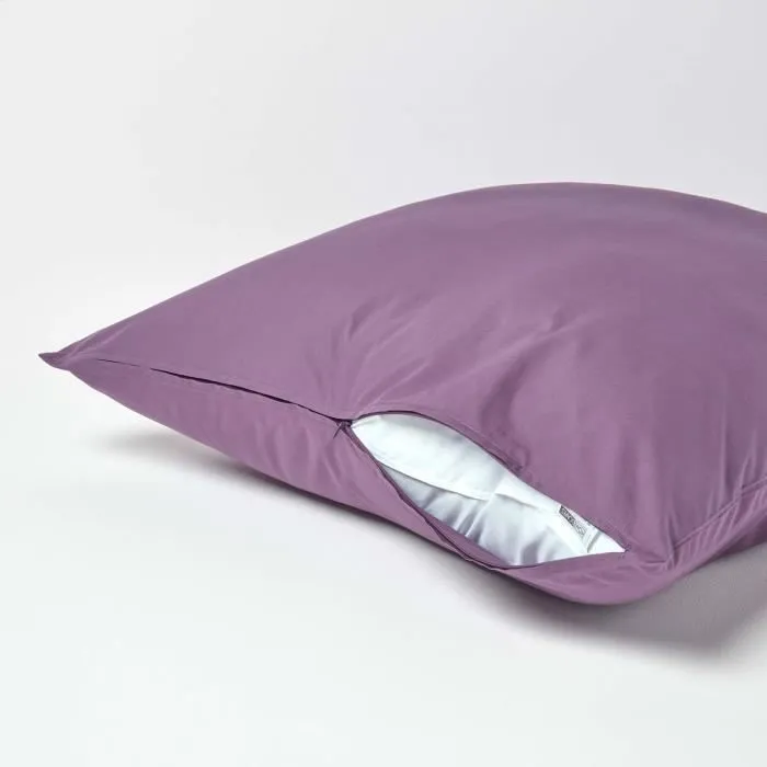 Taie d'oreiller - Homescapes - Raisin - 100% coton égyptien - 200 fils - 80 x 80 cm-2
