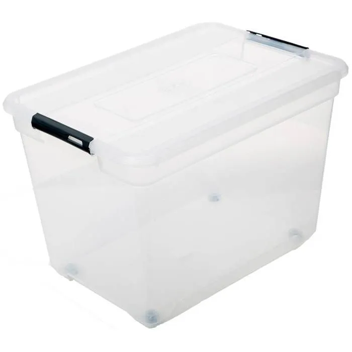 Boite de rangement - FIVE - Solutions + 100 l - Transparent - Polypropylène - Plastique - Résine-0