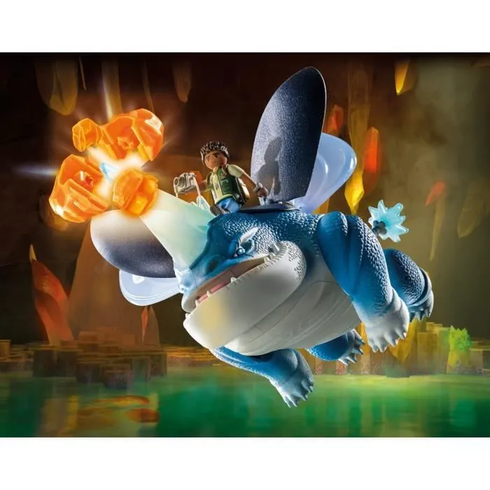 PLAYMOBIL 71082 Dragons Plowhorn & D'Angelo, Dragons Nine Realms, Dès 5 ans-1