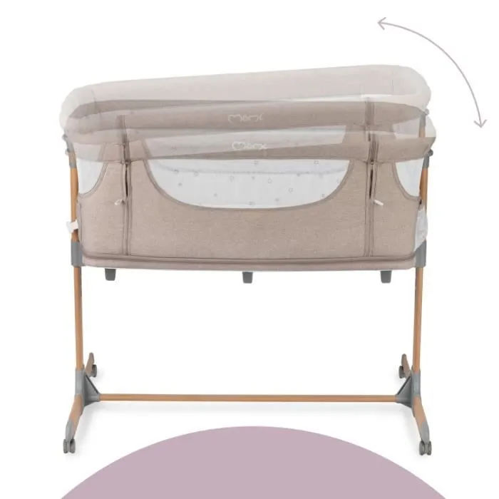 MoMi SMART BED - 4en1 - Lit Cododo, Barceau Bebe - multifonctionnel - Beige-3