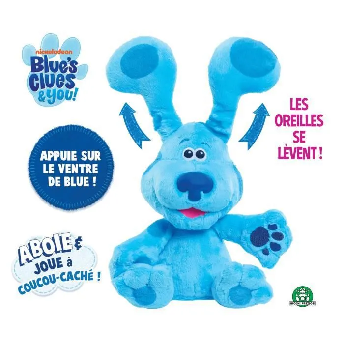 Peluche Blue Coucou-Caché 30 cm - BKR BUNKER - Jouet Enfant 3 ans - Fonctions sonores-2