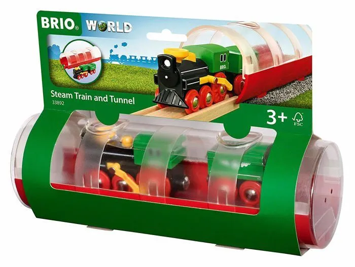 Train à vapeur et Tunnel BRIO World - Ravensburger - Mixte dès 3 ans - 33892-0