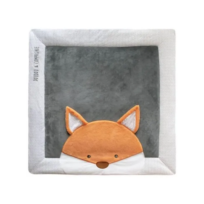 Jouet en peluche - DOUDOU ET COMPAGNIE - TAPIDOU - RENARD - Gris - Bébé - 0 mois - Naissance-0