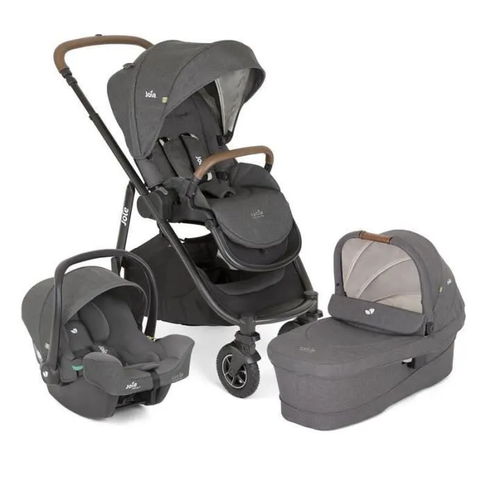 JOIE - Poussette TRIO Versatrax + I-Snug 2 Cycle + Nacelle Ramble XL Shell Gray-0