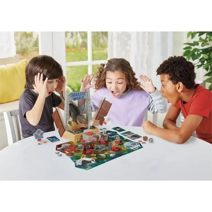 Jeu de société avec figurine T-Rex - EPOCH - Jurassic World T-Rex Escape-2