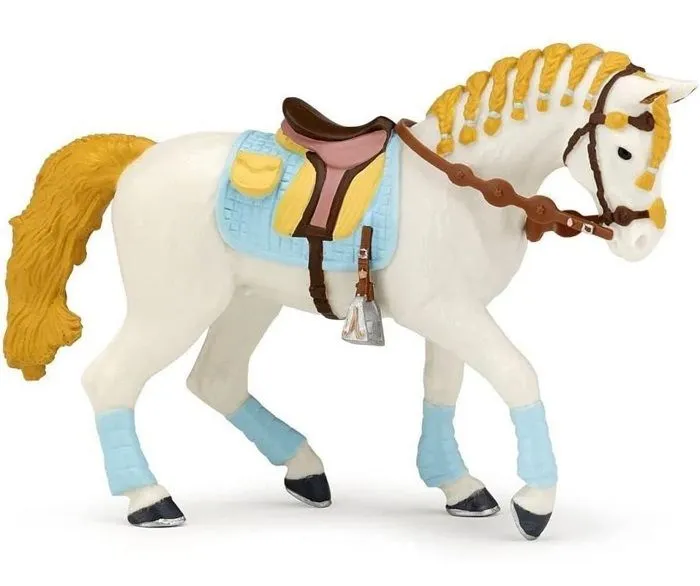 Figurine Cheval de la cavalière fashion - Bleu - PAPO - CHEVAUX, POULAINS ET PONEYS - Pour Enfant-1