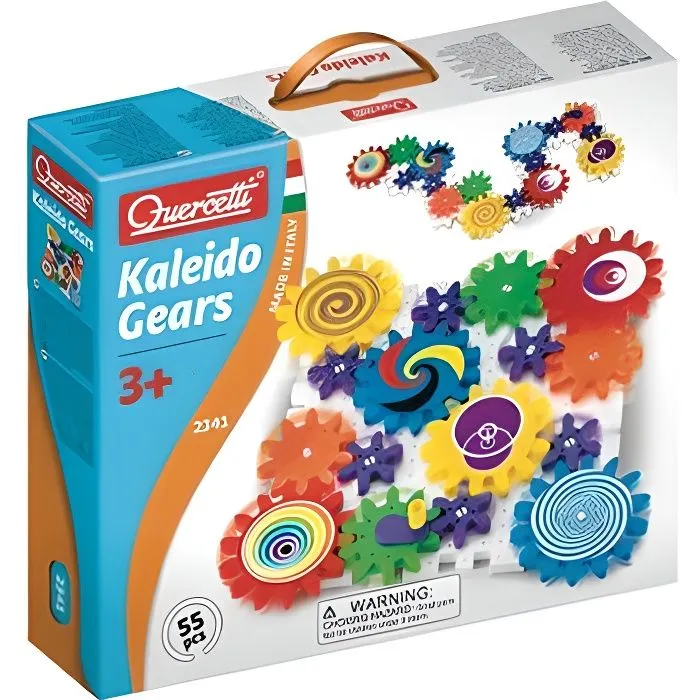 Jeu de construction QUERCETTI - Le Jeu des Engrenages - Mixte - 55 pièces-0
