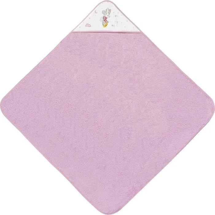 Disney cape de bain Minnie Mouse filles 100 x 100 cm coton rose-1