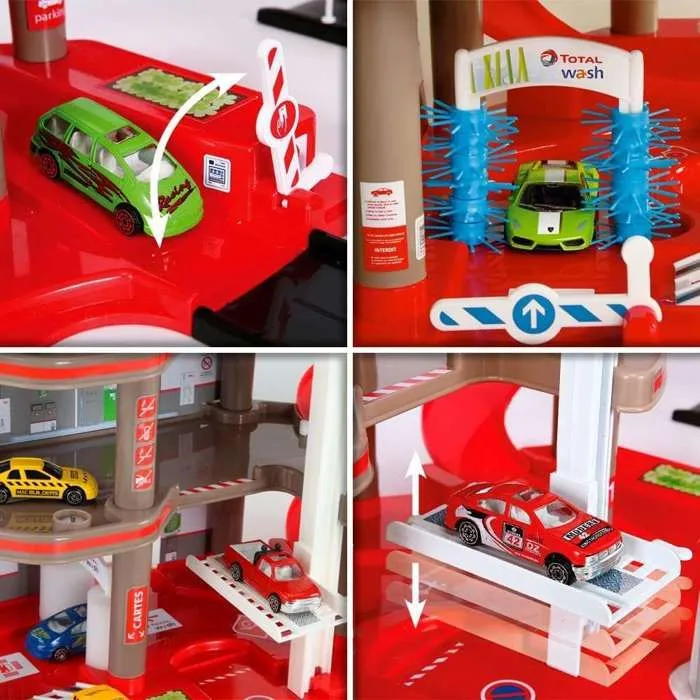 Total - Super Garage Station Service Complète avec Circuit 2 mètres - Dès 3 Ans - Fabrication Européenne…-1