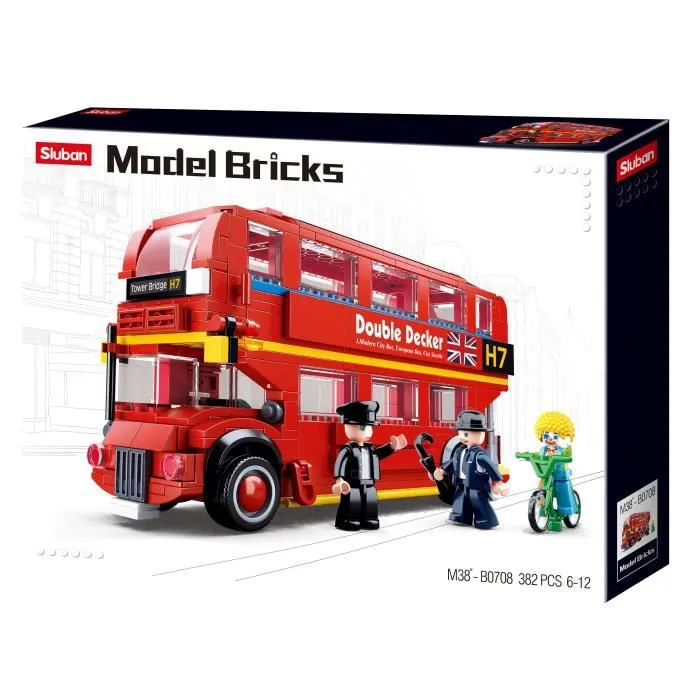 SLUBAN - Jeu Bus Londonien à deux étages - M38-B0708-0