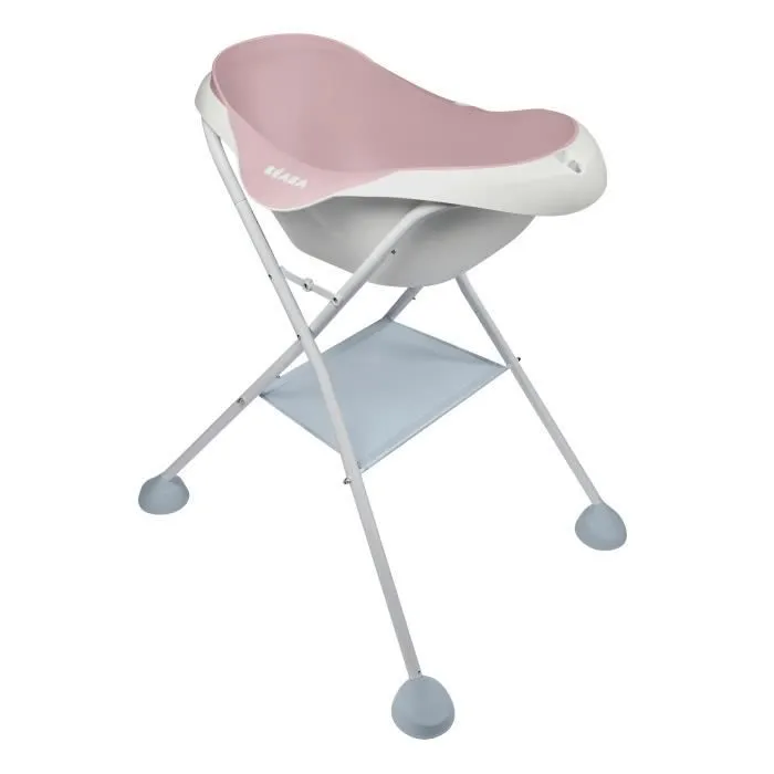 BEABA, Baignoire pour Bébé Camélé'O, Antidérapante et Confort, - Old Pink-1