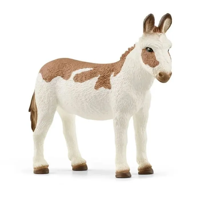 Figurine Schleich 13961 Âne Américain tacheté pour enfant de 3 ans et plus-0
