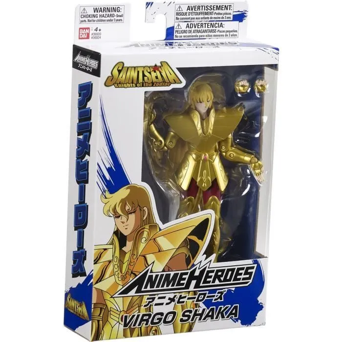 Figurine BANDAI Anime Heroes Saint Seiya Chevalier d'Or Shaka de la Vierge 17cm articulée-4