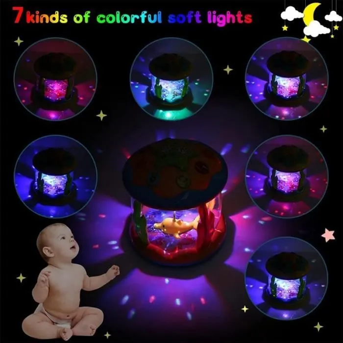 Jouet Enfant Fille Garçon Projecteur Rotatif Jouet Bébé 6 9 12 18 Mois-1