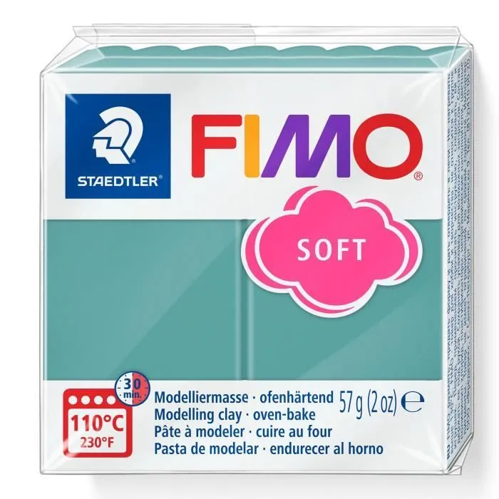 Pâte à modeler - STAEDTLER - FIMO SOFT - Vague Océanique - 57g - Facile à malaxer-0