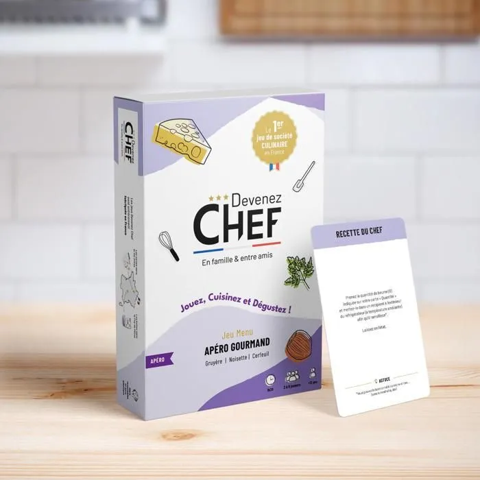 Devenez Chef - Jeu de société culinaire - Menu Apéro gourmand-2