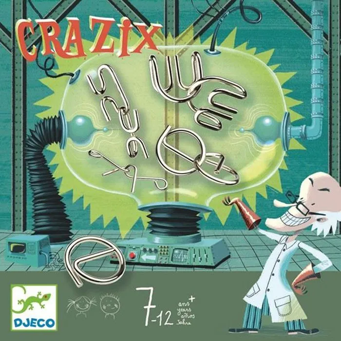 CRAZIX - Casse-têtes en métal - DJECO - Coffret de 6 casse-têtes pour enfants-0