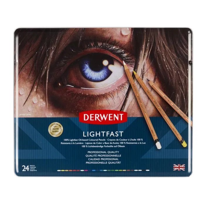 Crayons de couleur Derwent LightFast Boite x24-1