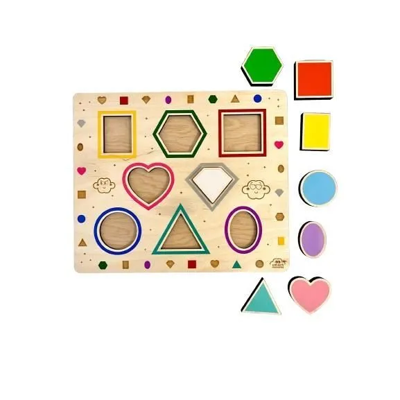 Jeu de formes en bois Montessori - Smart memories - 5906090726392 - Enfant - Mixte-1