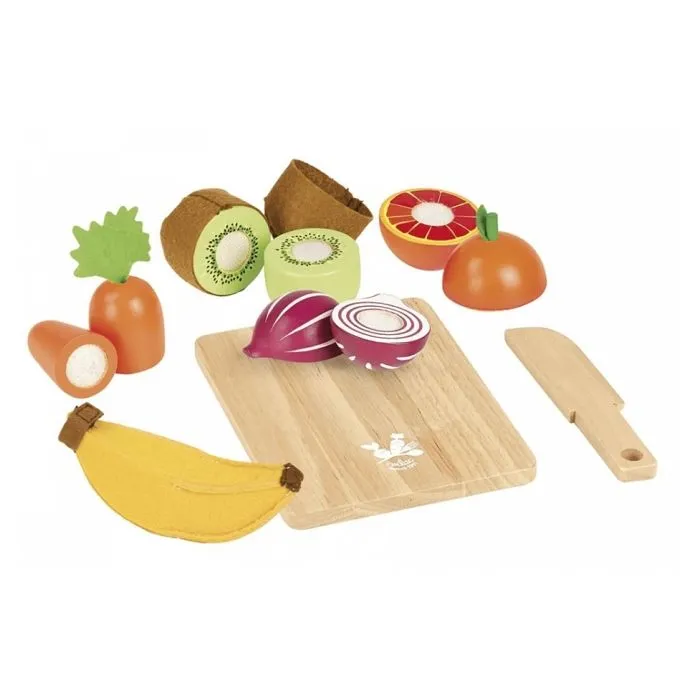Vilac - Fruits et légumes à découper - Jour de Marché-2