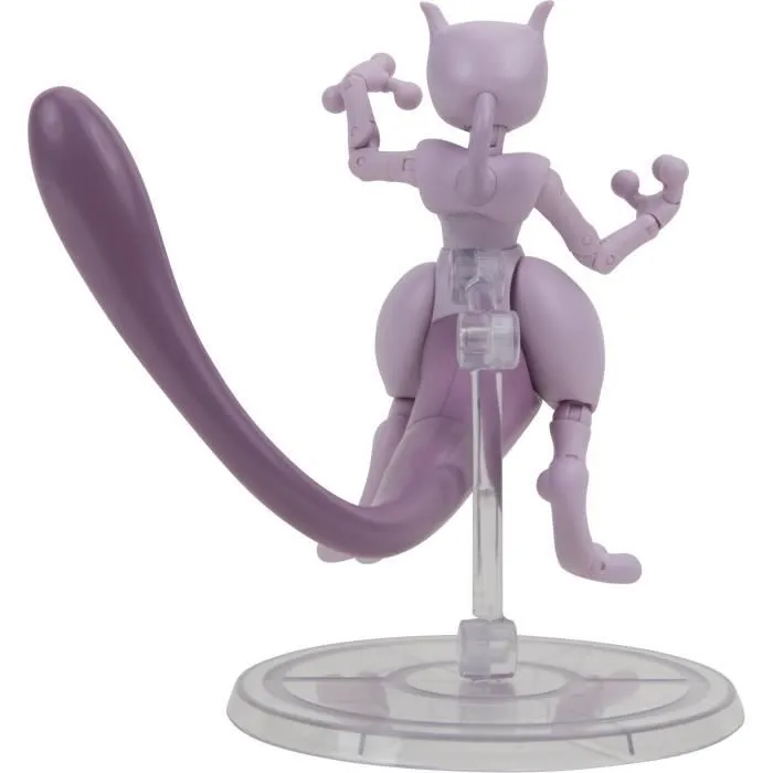 Figurine - BANDAI - Pokémon Mewtwo - 12 cm, ultra articulée et très détaillée-3