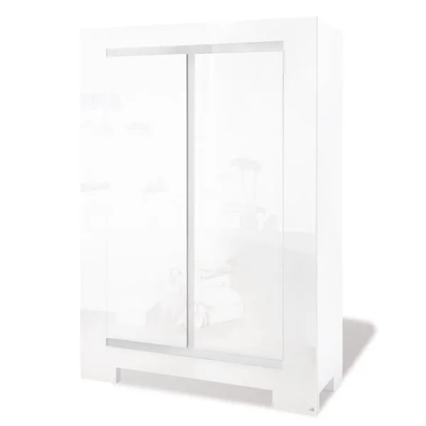 Armoire enfant Sky - blanc brillant-0