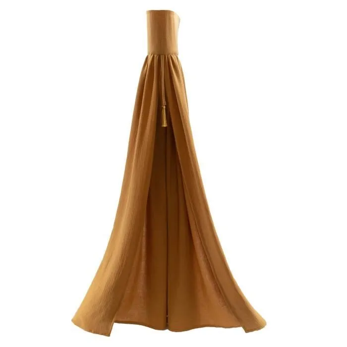 Ciel de lit enfant double gaze de coton Bronze 270x150 cm-0
