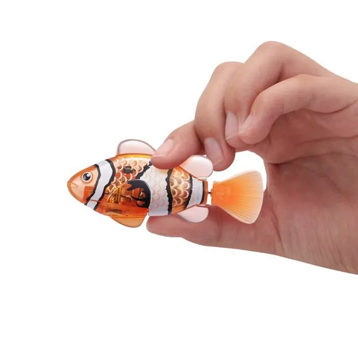 Robo alive - 7199A - Robo Fish - Series 3 - Poisson Nageur robotique (Orange et Bleu Sarcelle)-2