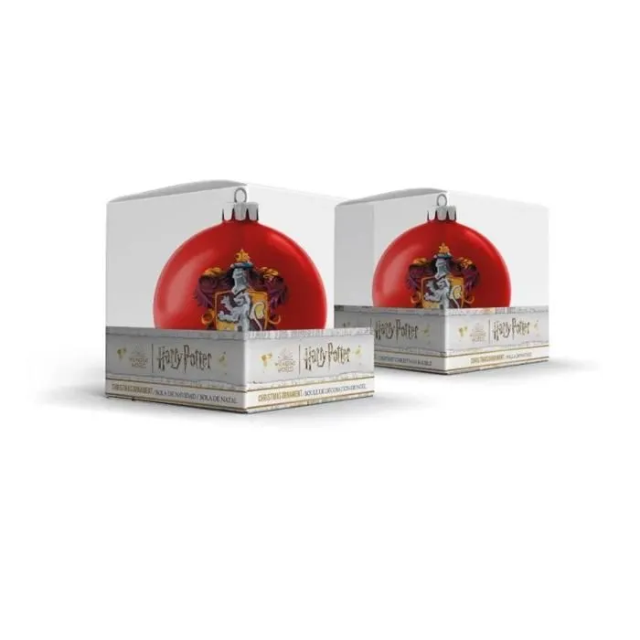 Boule de Noël - SD TOYS - Gryffondor - Multicolore - Verre - À suspendre-0