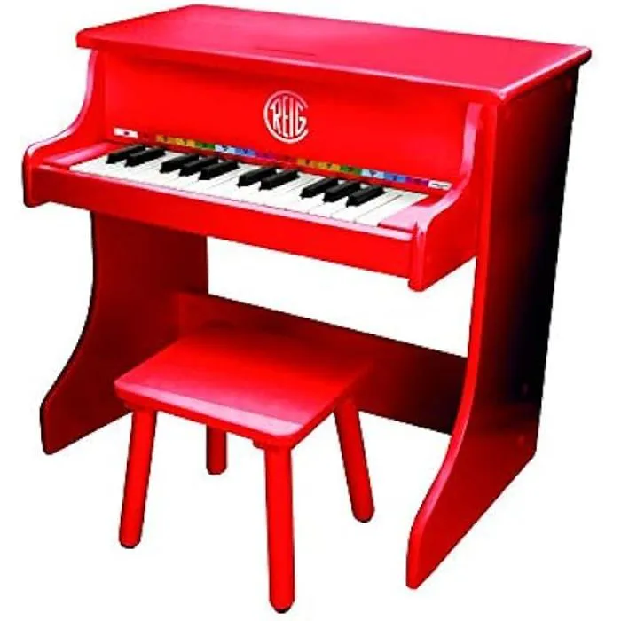 Piano Vertical - REIG - Modèle 7094 - Électronique - Multicolore - Avec Banquette-0