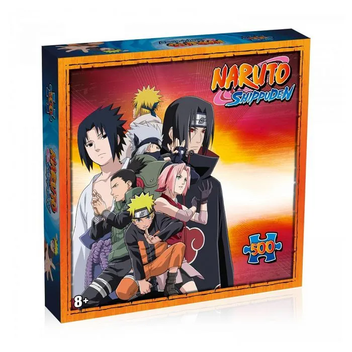 Puzzle Naruto Shippuden - Kakashi, Hitachi, Sasuke, Minato, Sakura, Shikamaru et Naruto - 500 pièces - 34x50cm-0