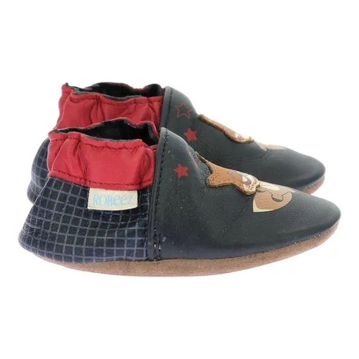 Pantoufles - ROBEEZ - Fille - Confortables et douces - Multicolore - Gris-0
