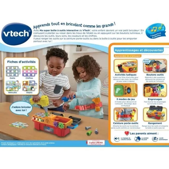 VTECH - 1,2,3 Imite-Moi - Ma Super Boite à Outils Interactive-8