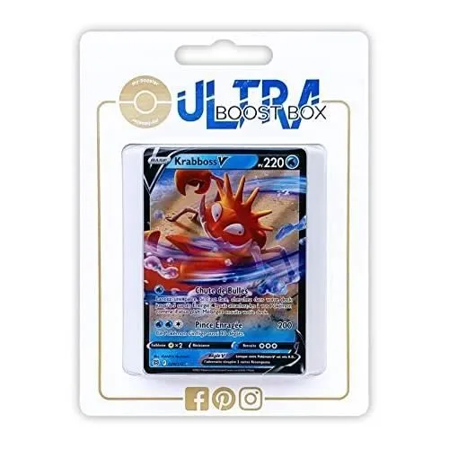 Cartes Pokemon - MY-BOOSTER - KRABBOSS V 28-172 - ULTRABOOST X EPEE ET BOUCLIER 9 - STARS ETINCELANT-0