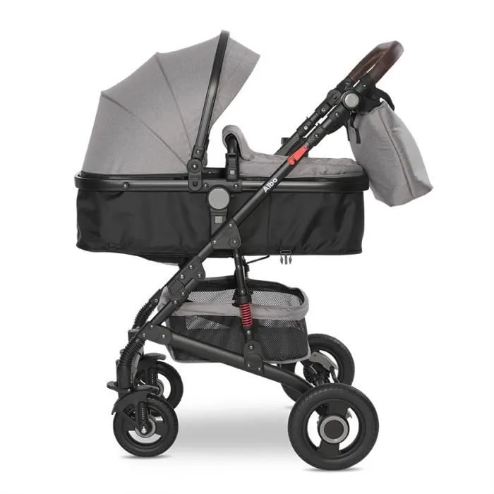 Poussette combinée transformable 2 en 1 Alba Lorelli - gris-1