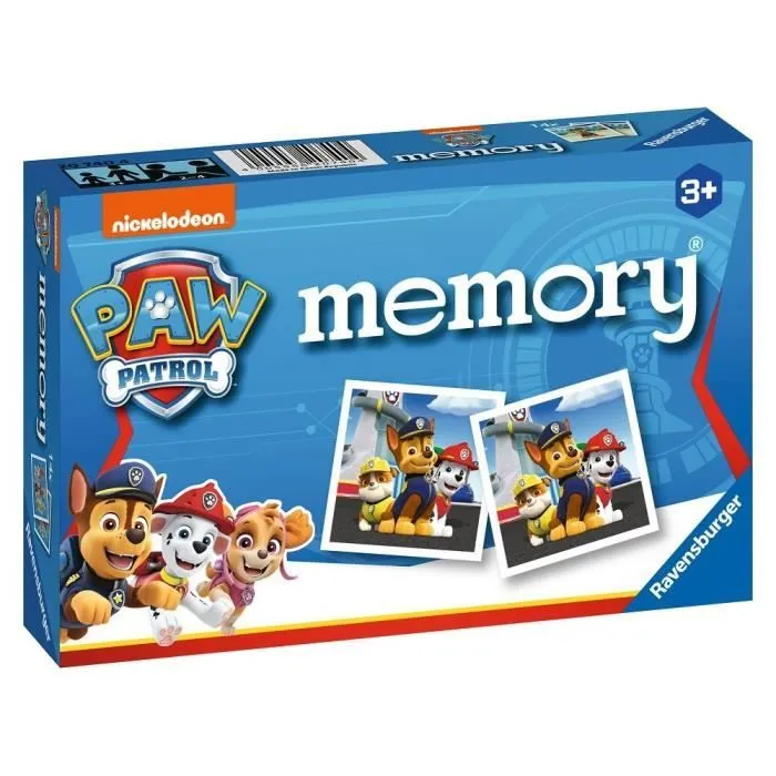 PAT'PATROUILLE memory® - Jeu éducatif classique - Jeu de mémoire - Ravensburger-Dès 3 ans-2