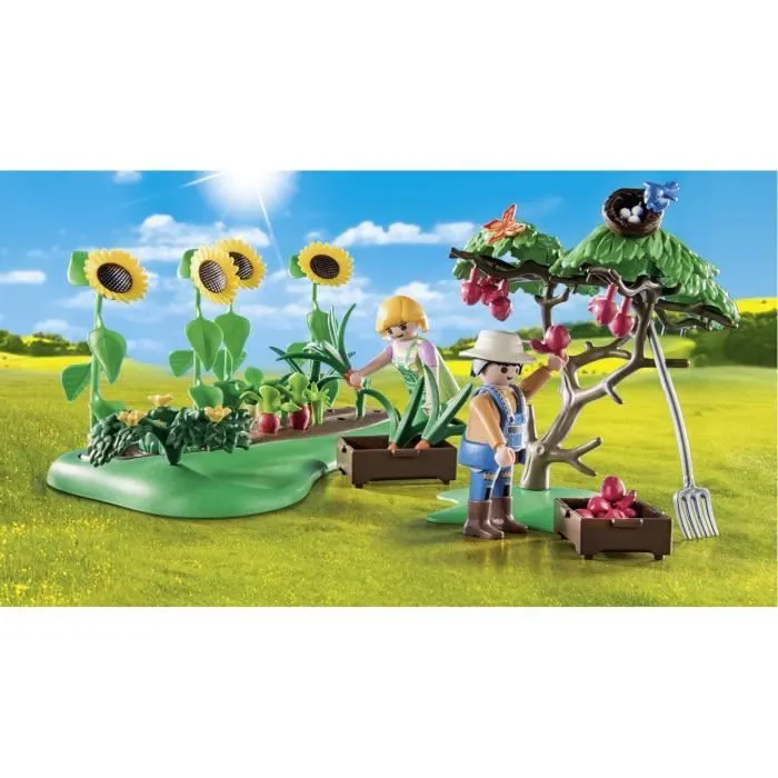 PLAYMOBIL 71380 Starter Pack Jardin potager, Country La vie à la ferme, Avec 2 personnages et accessoires, Dès 4 ans-2