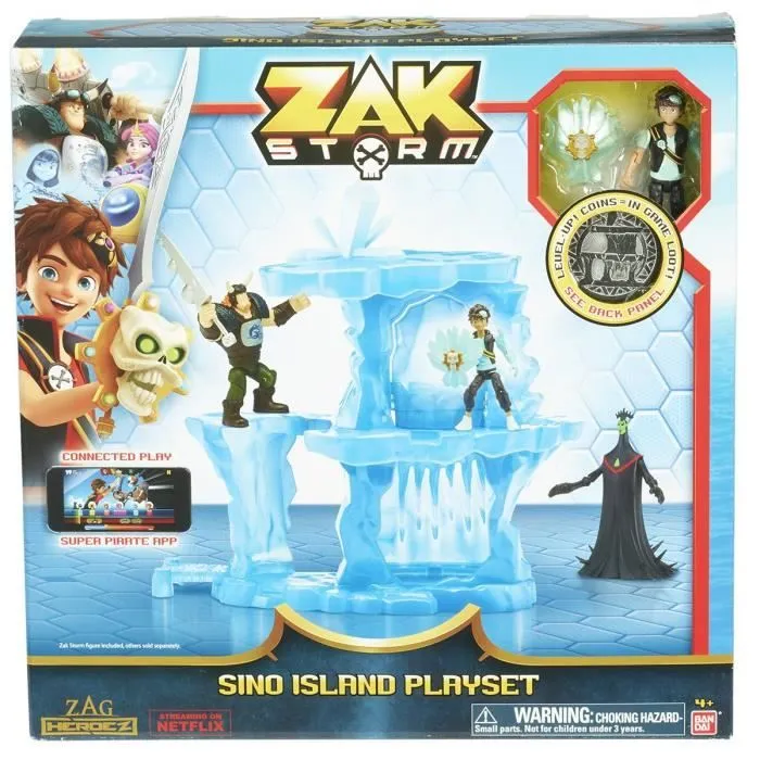 Figurine ZAK STORM avec playset Ile Sino - BANDAI-3